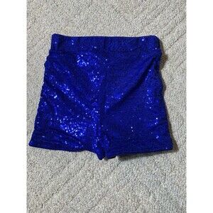 Tenth House Sequin Dance Shorts in Royal Blue Size Small Adult #TH17059